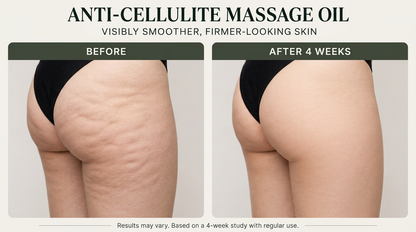 Transform Your Skin with Our 240ml Anti-Cellulite Massage Oil - Enriched with Collagen and Stem Cells for a Firm, Smooth, and Youthful Glow!